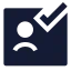 Passportvalid icon with solid sharp style