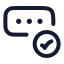 Passwordvalidation icon with stroke rounded style