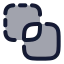 Pathfindercrop icon with duotone rounded style