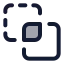 Pathfindercrop icon with duotone standard style