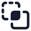 Pathfindercrop icon with solid standard style