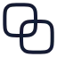 Pathfinderdivide icon with stroke rounded style