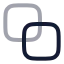 Pathfinderdivide icon with twotone rounded style