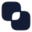 Pathfinderexclude icon with solid rounded style