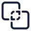 Pathfinderexclude icon with stroke standard style