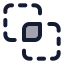Pathfinderintersect icon with duotone standard style