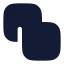 Pathfindermerge icon with solid rounded style