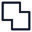 Pathfindermerge icon with stroke sharp style