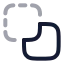 Pathfinderminusback icon with twotone rounded style