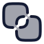 Pathfinderoutline icon with duotone rounded style