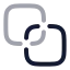 Pathfinderoutline icon with twotone rounded style