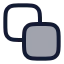 Pathfindertrim icon with duotone rounded style