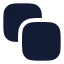 Pathfindertrim icon with solid rounded style