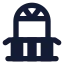 Patio icon with solid standard style
