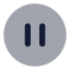 Pausecircle icon with bulk rounded style