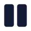 Pause icon with solid standard style