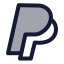 Paypal icon with duotone standard style