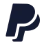 Paypal icon with solid standard style