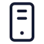 Pccase icon with stroke standard style