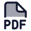 Pdf icon with duotone standard style