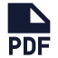 Pdf icon with solid sharp style