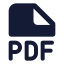 Pdf icon with solid standard style