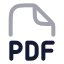 Pdf icon with twotone rounded style