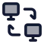 Peertopeer icon with duotone standard style