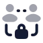 Peertopeer icon with bulk rounded style