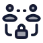 Peertopeer icon with duotone rounded style