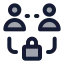 Peertopeer icon with duotone standard style