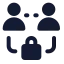 Peertopeer icon with solid standard style