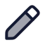 Pen icon with duotone rounded style
