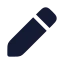 Pen icon with solid rounded style