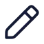 Pen icon with stroke rounded style