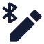 Penconnectbluetooth icon with solid sharp style