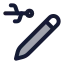Penconnectusb icon with duotone rounded style
