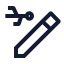 Penconnectusb icon with stroke sharp style