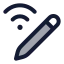 Penconnectwifi icon with duotone rounded style