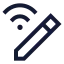 Penconnectwifi icon with stroke sharp style