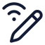 Penconnectwifi icon with stroke standard style
