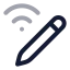 Penconnectwifi icon with twotone rounded style