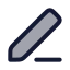 Penline icon with duotone rounded style