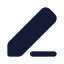 Penline icon with solid standard style