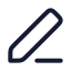 Penline icon with stroke rounded style