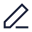 Penline icon with stroke sharp style