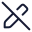 Penoff icon with stroke rounded style