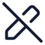 Penoff icon with stroke standard style