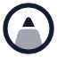 Pentool icon with bulk rounded style