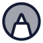 Pentool icon with duotone standard style